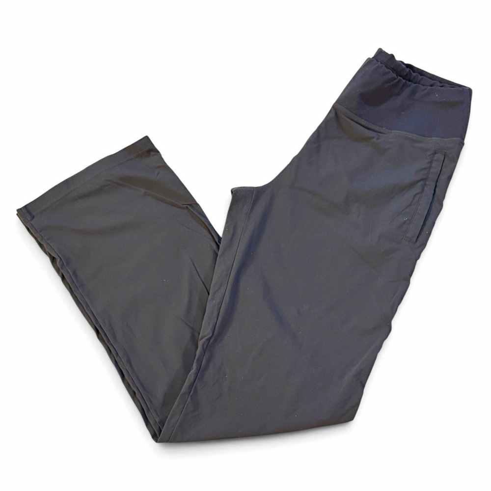 Lucy Everyday Travel Pants M Black Stretch Straight Leg Gorpcore Hiking Commuter